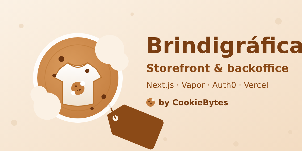 The new brindigrafica.pt storefront, built by CookieBytes